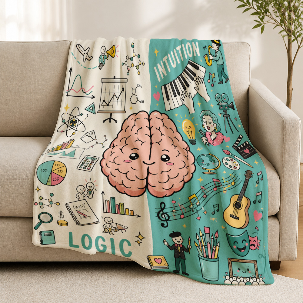 Science Nursery - Koc z motywem Funkowego Myszyca, Logiki,
