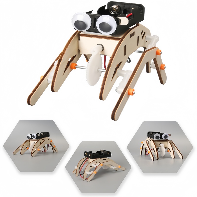 Science Project Robot - Zestaw do samodzielnego montażu: ręcznie wykonany